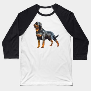 rottweiler portrait Baseball T-Shirt